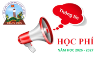 THÔNG TIN HỌC PHÍ NĂM HỌC 2026 - 2027